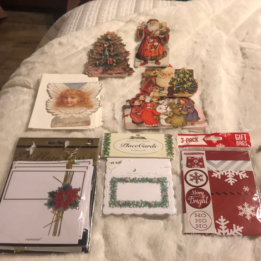 Tags Bundle of XMAS tags, place cards & mini gift bags